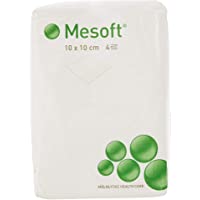 Mesoft - Lote de 100 sellos-compresiones no tejidos- 10 x 10 cm
